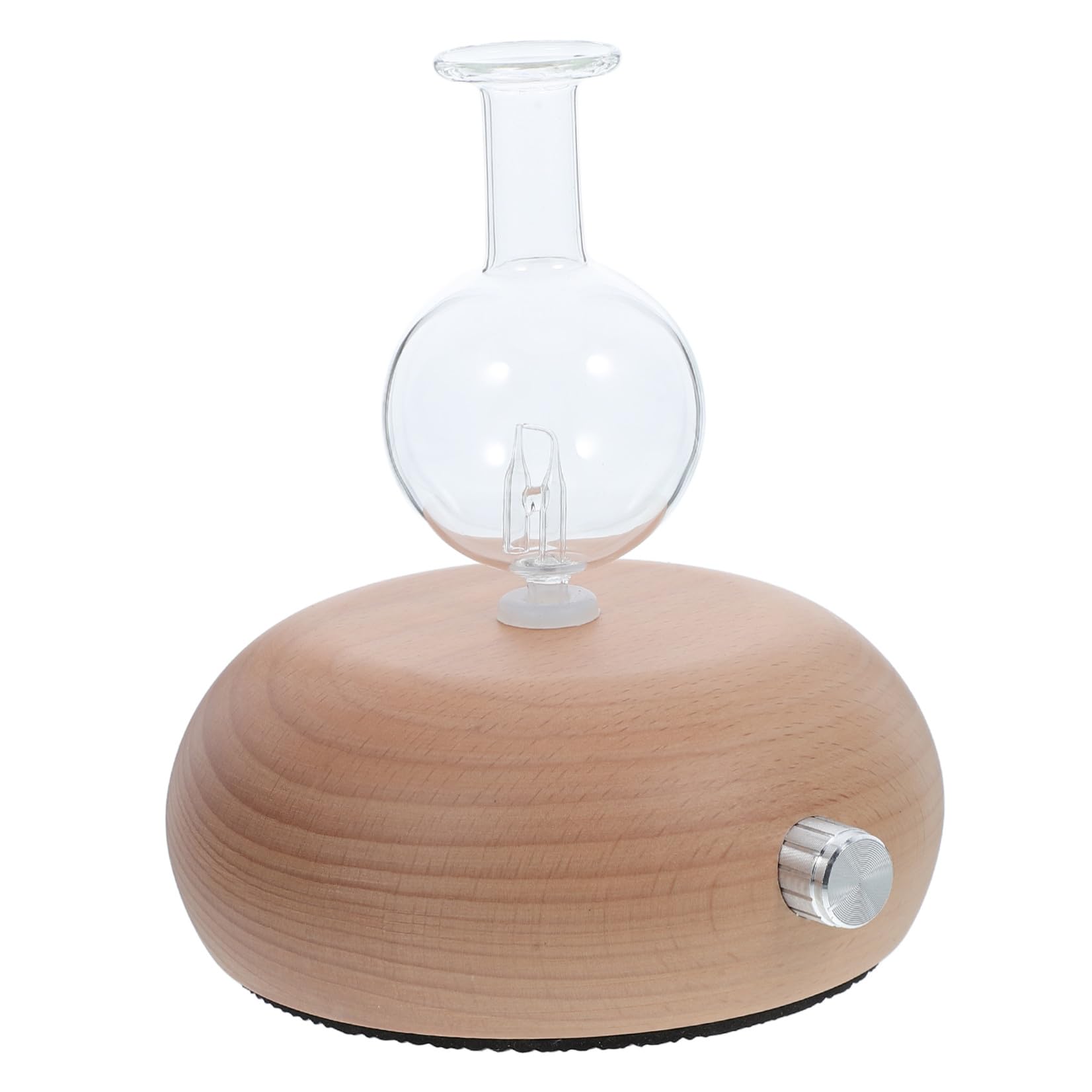 Uonlytech Difusor de Niebla de Aromaterapia Aceites para con Esenciales Botella de Vidrio Base de Madera, Ajuste Purificador de Aire Varios Estilos y para Escritorio y Varios Estilos