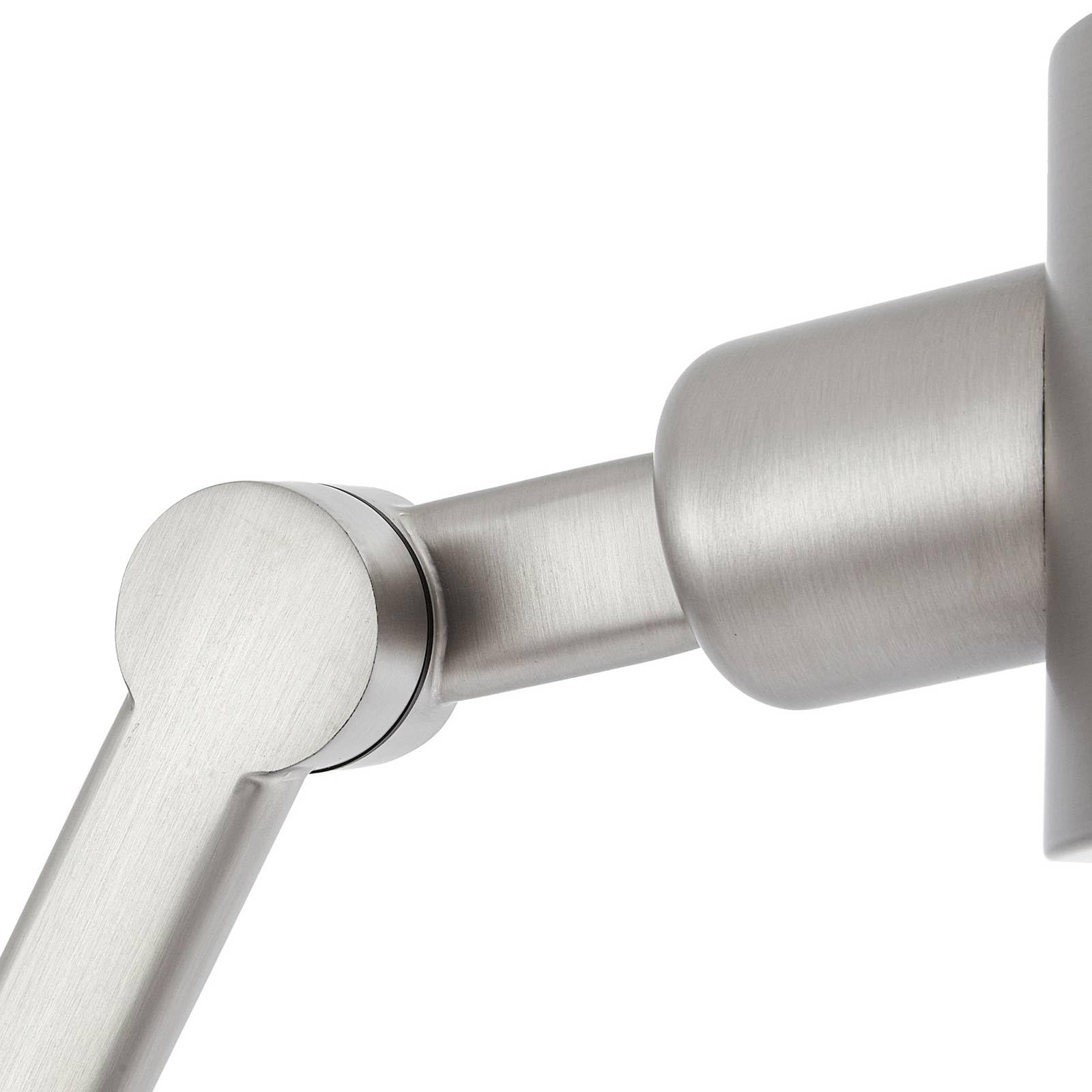 Lucande Tischlampe Silka (Modern) in Alu aus Metall (1 flammig, E27) - Tischleuchte Schreibtischlampe Nachttischlampe Wohnzimmerleuchte