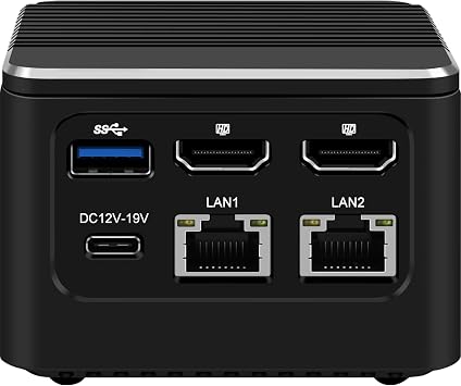 M1 Plus Mini PC with N305 Processor,RAM 16G+256G SSD Mini Desktop PC,Triple Display,Wi-Fi6,BT5.2,Dual HDMI/Type-c,2X 2.5GbE I226-V Business Mini Computer Win 11