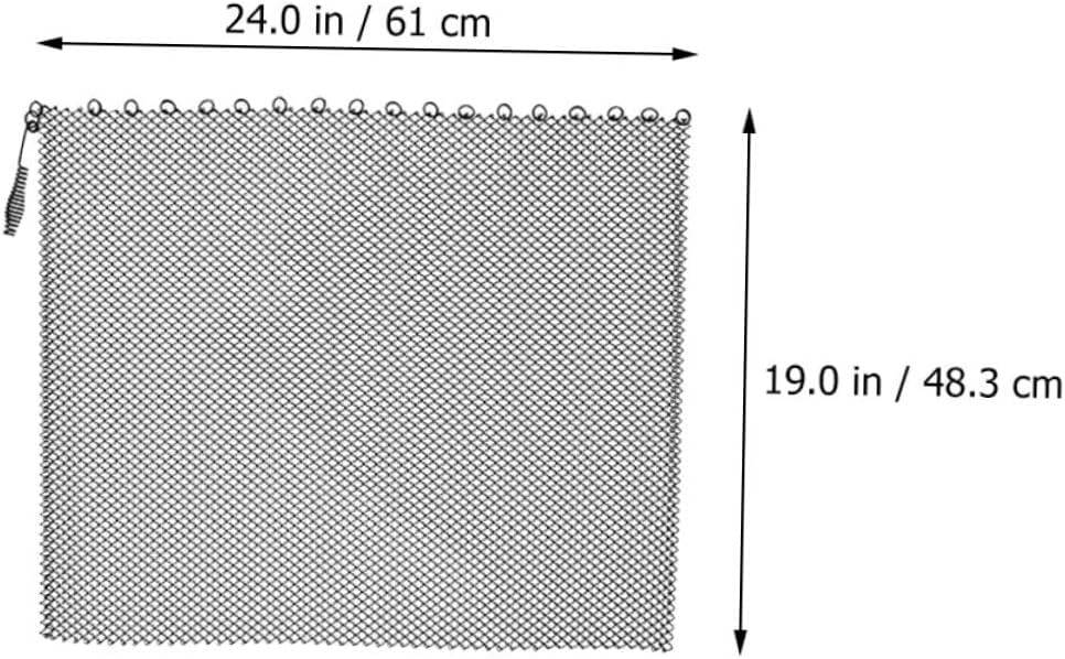 2pcs Fireplace Mesh Screens Fireplace Curtain Panels Inhibiting Easy for Storage