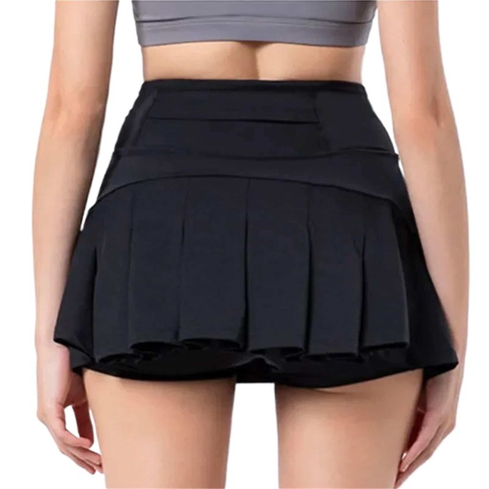 Gonne da Tennis Donna, gonne Casual Golf all'aperto con Tasca, Pantaloni Corsa a Vita Alta per Corsa Tennis