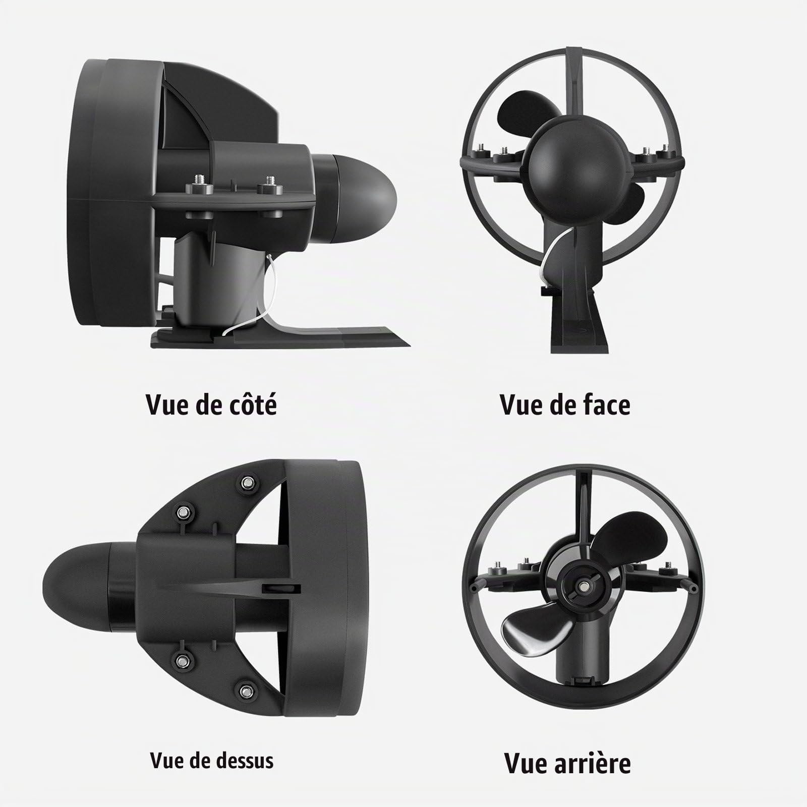 Propulseur Sous-Marin pour Paddle Et Sup - Moteur à Balais 216W/288W, Système De Propulsion Électrique pour Surf/Pêche, Moteur Portable pour Sports Nautiques avec Housse De Batterie,288W