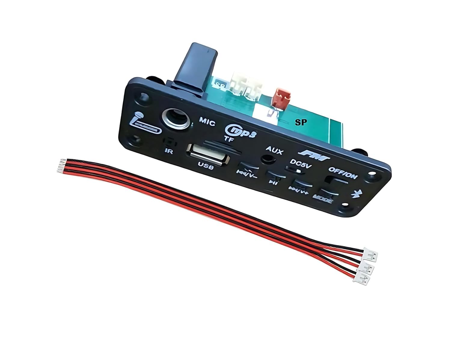 SP Electron Pack of 1 Pcs Bluetooth FM USB AUX Card MP3 Decoder Module With Mic Electronic Components Electronic Hobby Kit-image-43