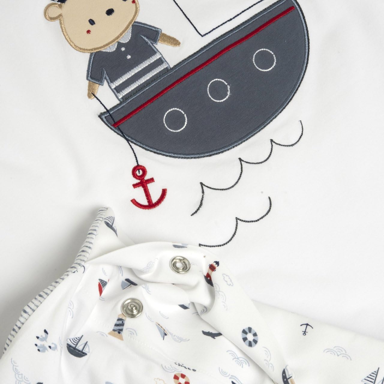 Chicco, Coperta sfoderabile, Bambino (Bianco marinaro)