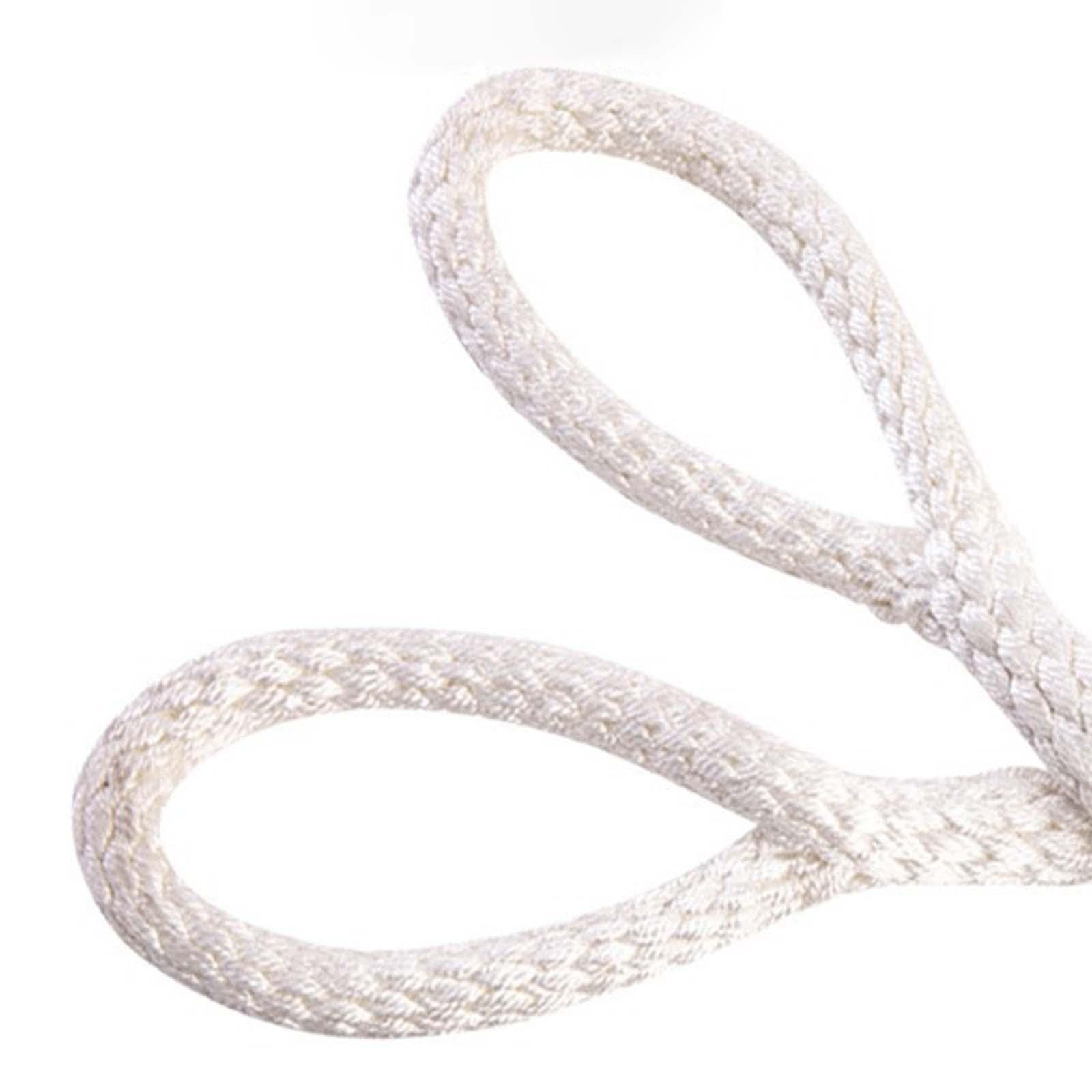 Cuerda Tríceps Resistente Fabricada en Nylon Trenzado Y Pieza de Acero Inoxidable para Sujetar a Máquinas de Cable Adecuada para Entrenamiento Físico