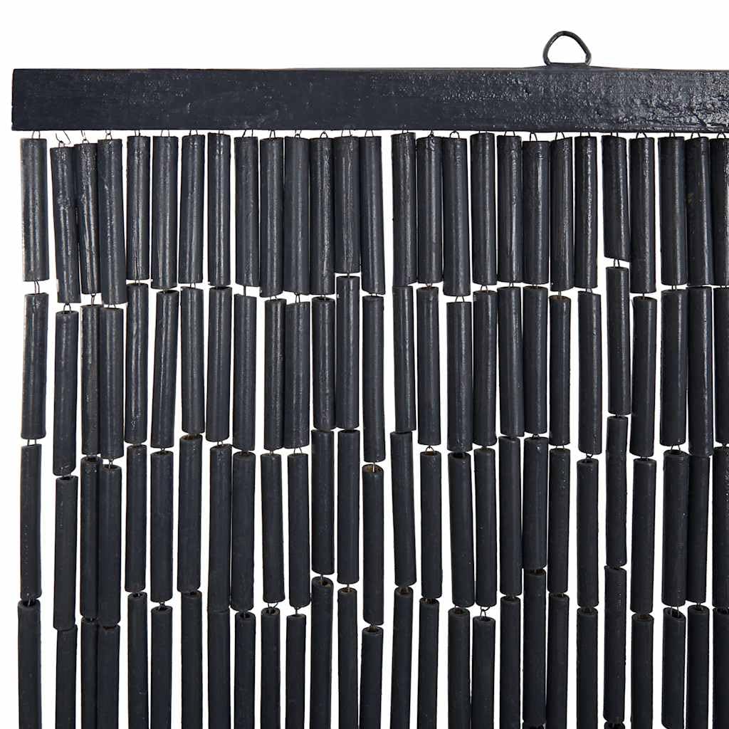 VidaXL Rideau Anti-Insectes Gris foncé 90x220 cm Bambou, Rideau Anti-Mouches, moustiquaire de Porte, Rideau Anti-Mouches perlé, moustiquaire