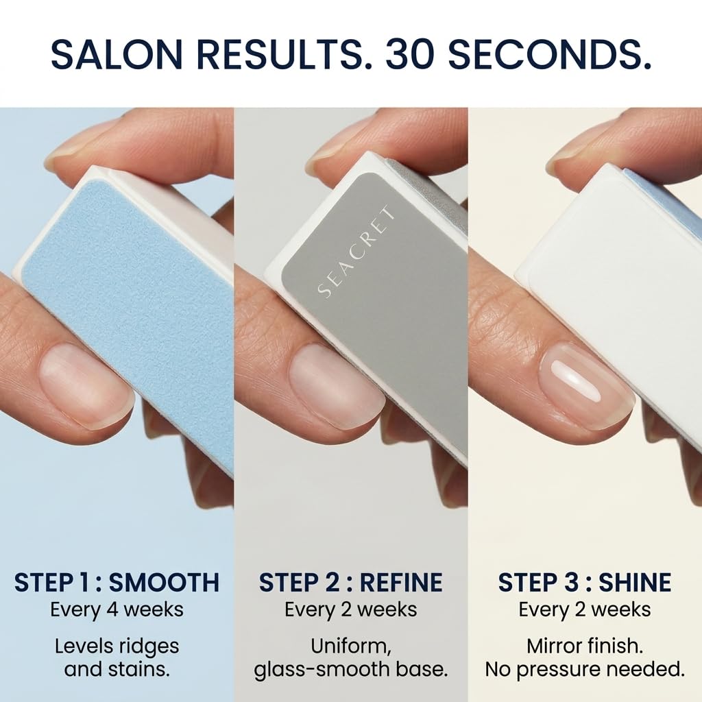 SEACRET Nail Buffer - Polish-Free Shine -4 SEACRET Nail Buffer - Polish-Free Shine -4