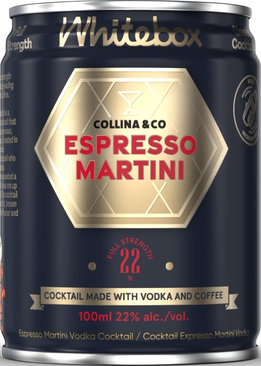 WHITEBOX COCKTAILS Ready to Drink Espresso Martini, 1 x 100ml Can
