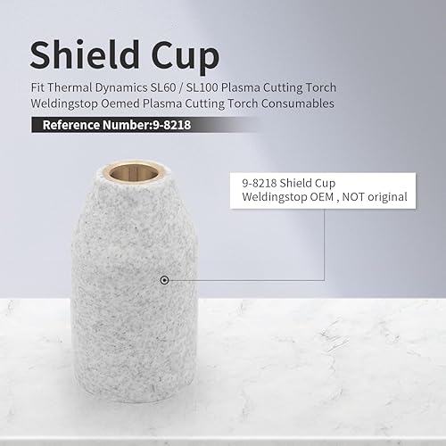 Miniatura 2 de Tapa protectora 9-8218 + guía de separación 9-8251 para consumibles térmicos dinámicos SL60 SL100 para cortadora de plasma