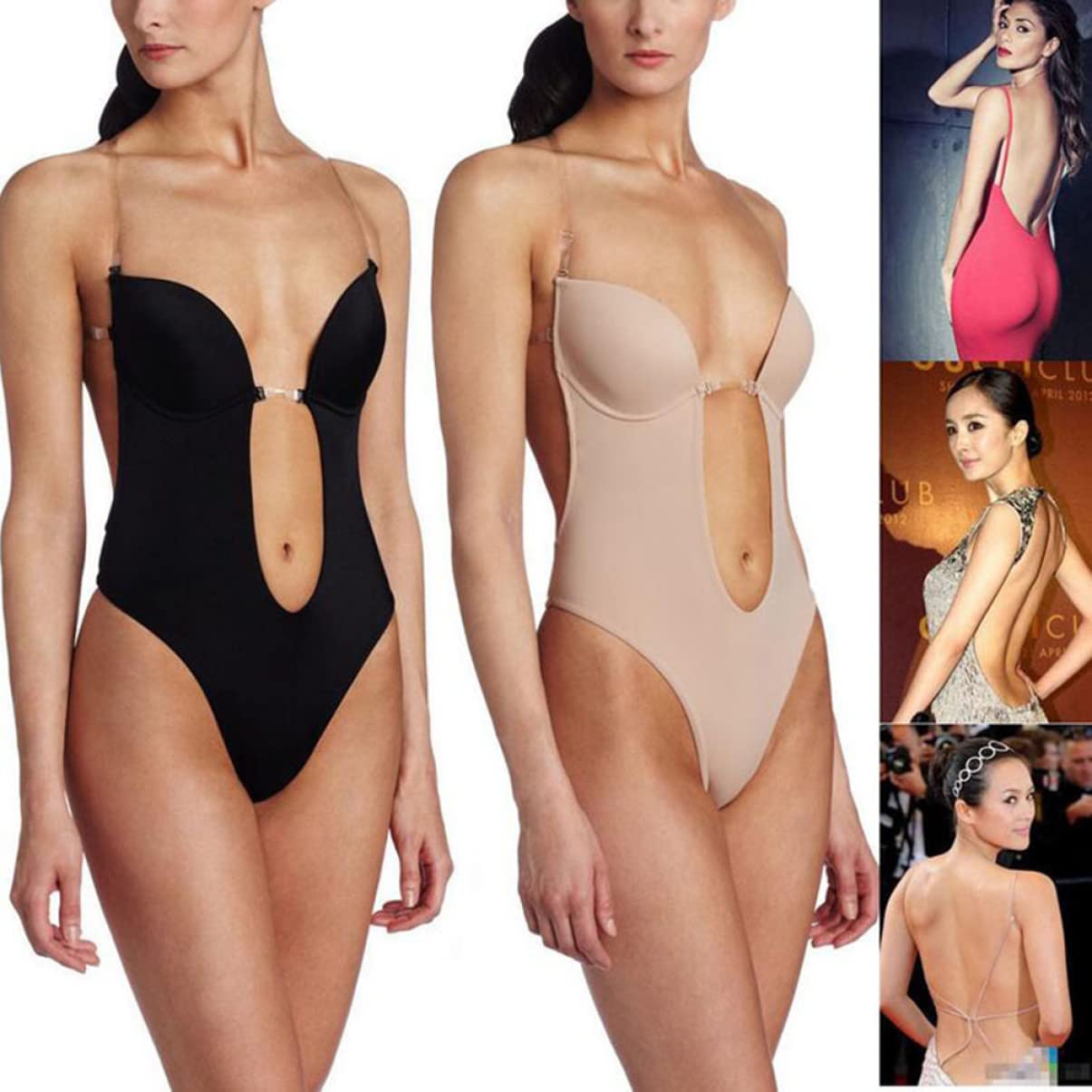 LIFKOME 3piezas Corset Invisible Para Mujer Moldeador De Espalda Sin Costuras Sujetador Práctico y Reductor De
