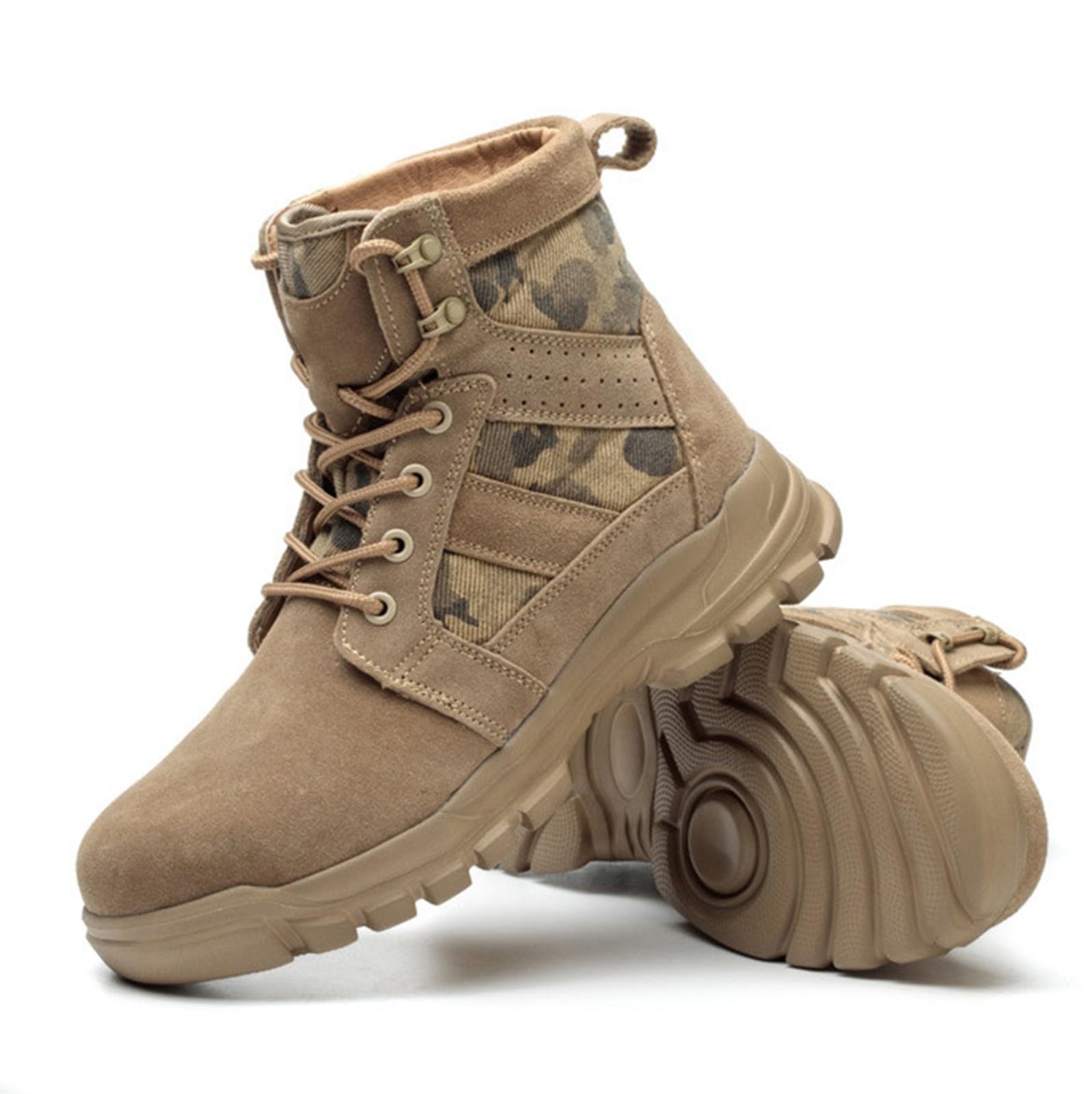 Wanderstiefel Herren Warm Kampfstiefel Herren Camouflage Winterstiefel