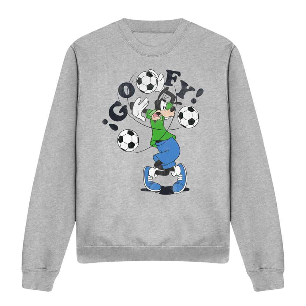 Disney Goofy Football Tangle Unisex Sweatshirt, Athletic Heather, Large