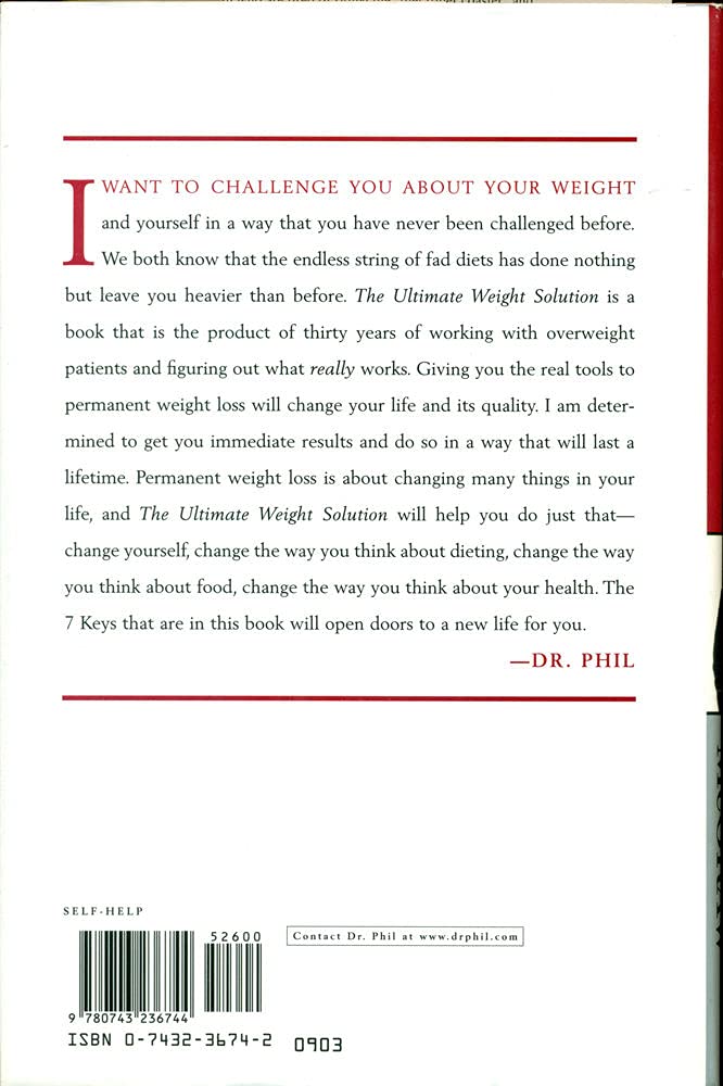 The Ultimate Weight Solution (The 7 Keys to Weight Loss Freedom) McGraw, Dr. Phil - PT01