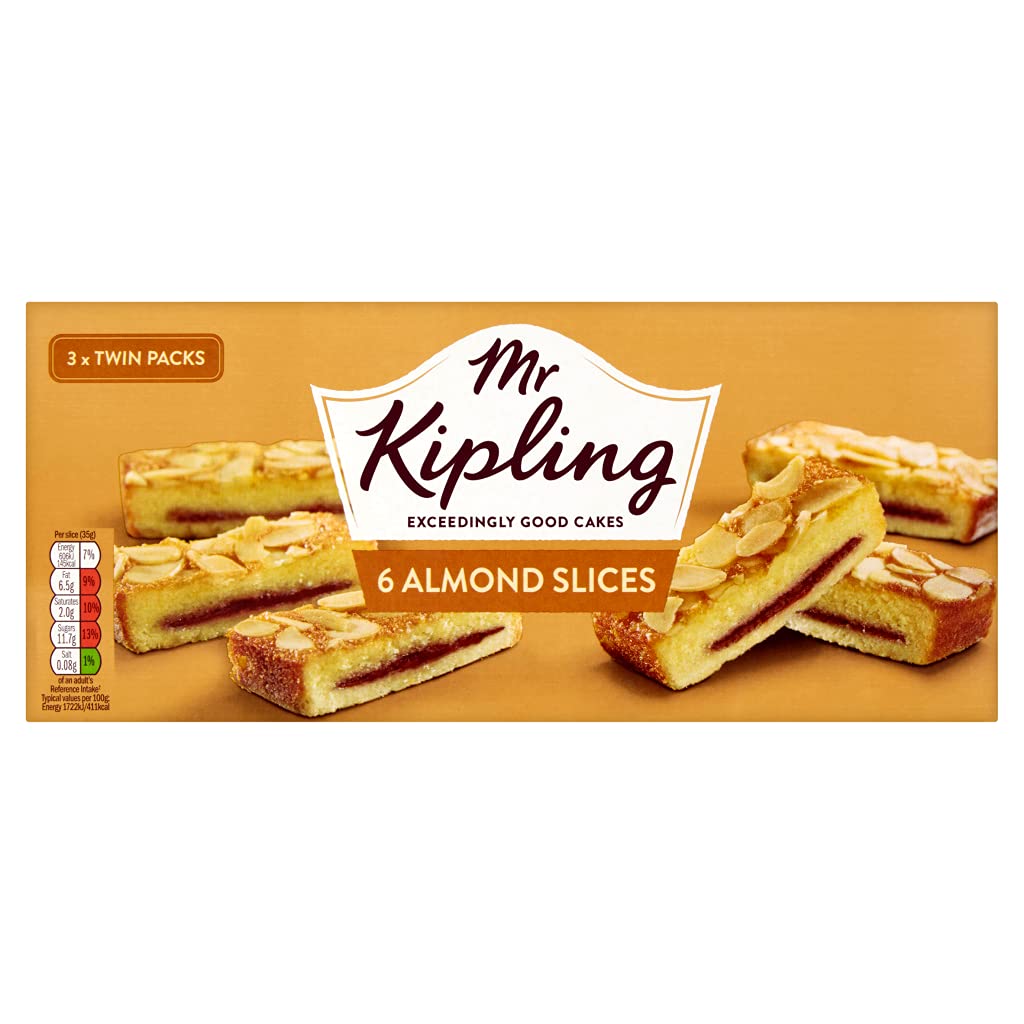 Mr Kipling Almond Slices, 6 each