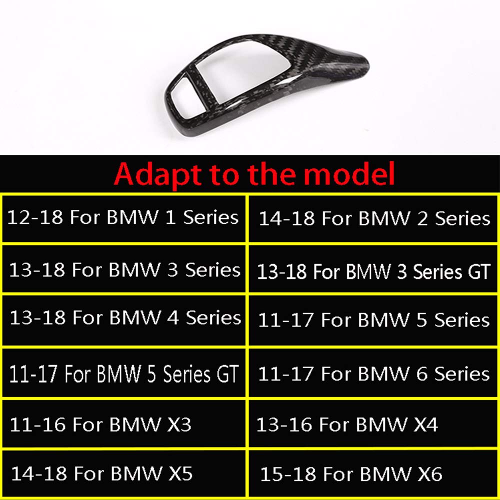 Panel de cambio de coche de fibra de carbono real para F20 F30 F31 F34 X5 F15 X6 F16 X3 F25 X4 F26 F10