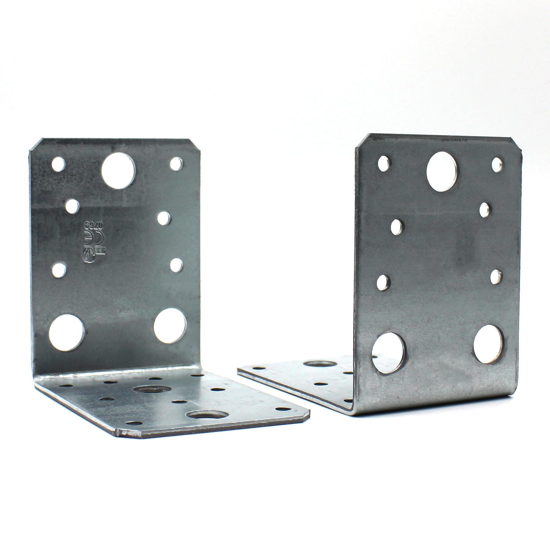DSM – Winkelverbinder 90x90x65 mm – verzinkter Stahl – 50 Stück | mit CE-Zertifizierung [TrueSpec Präzision] Made in Germany – Winkel, Metallwinkel, Holzverbinder Metall, Montagewinkel