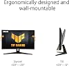 Monitor ASUS TUF Gaming de 27" 1440P (VG27AQM5A), QHD (2560x1440), 300Hz, Fast IPS, Extreme Low Motion Blur Sync, 0.3ms, altavoz, 95% DCI-P3, Shadow Boost, DisplayWidget Center, garantía de 3 años 3