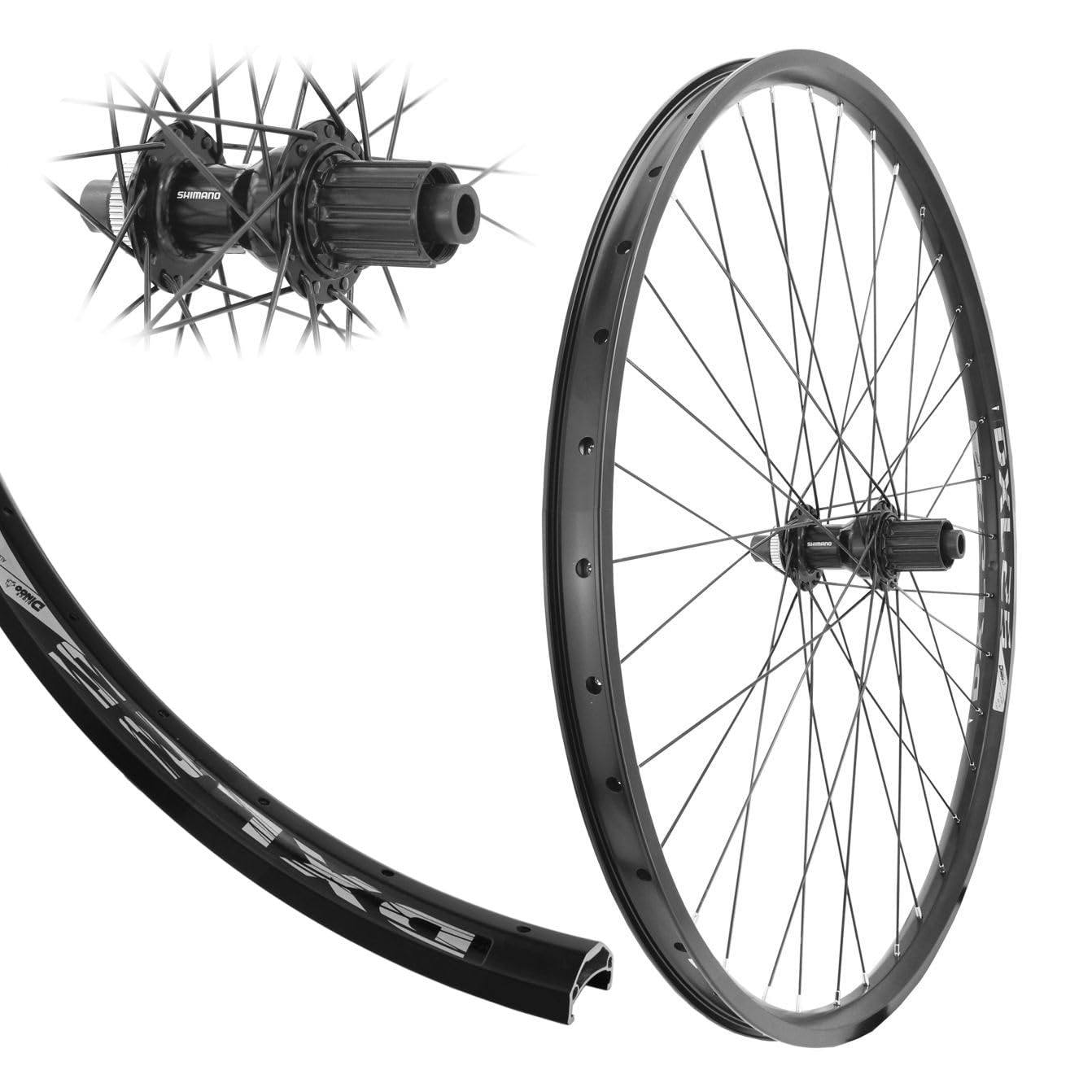28" Hinterrad Disc 180kg Shimano Centerlock Boost Steckachse 12x148mm
