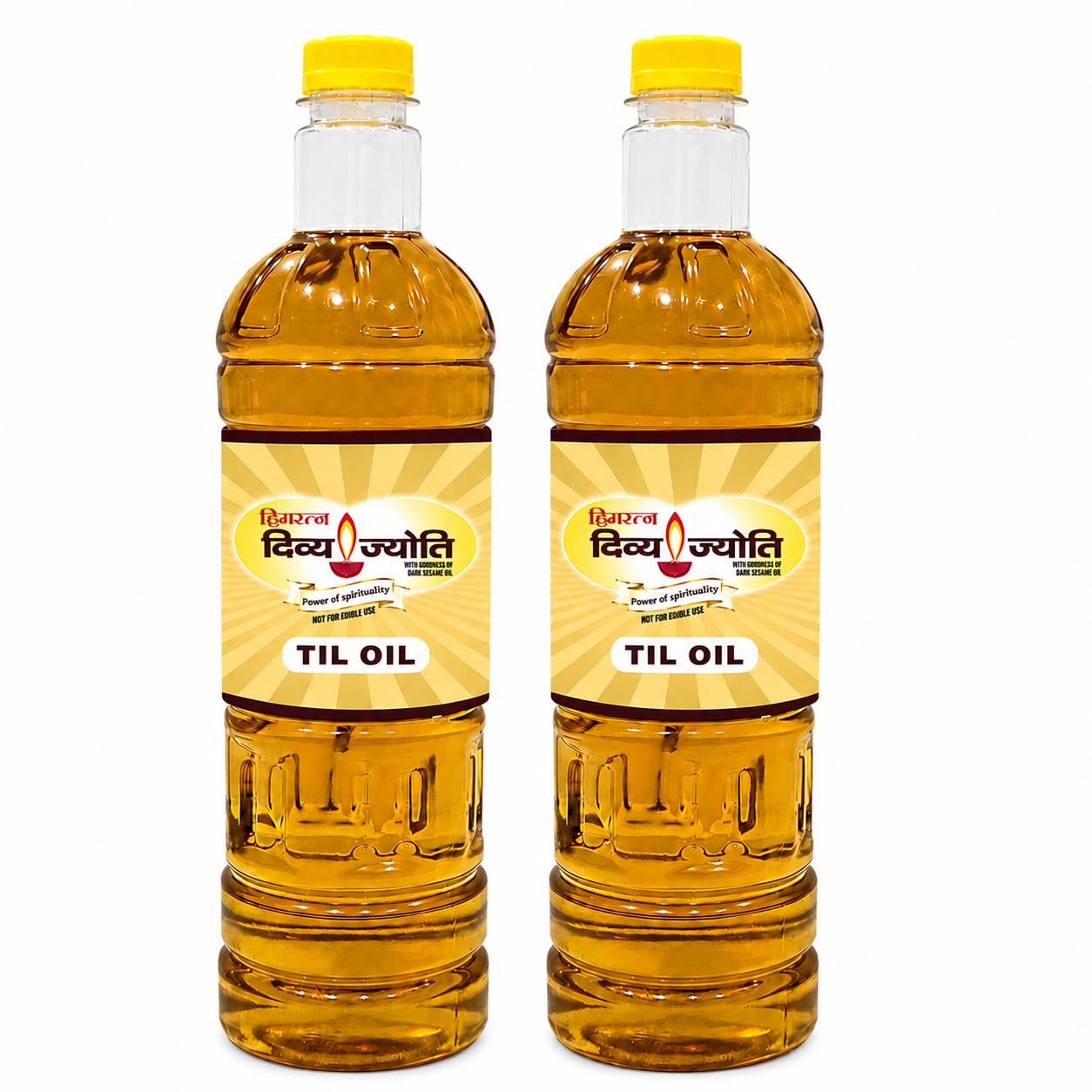 HIMRATANA Divya Jyoti Til Oil for Pooja Sesame for Diya, Deepak & Temple Lighting Pure Lamp for Daily Worship, Akhand Jyot, Festivals & Religious Rituals Pooja Til 400 ML Pack of 2-image-43