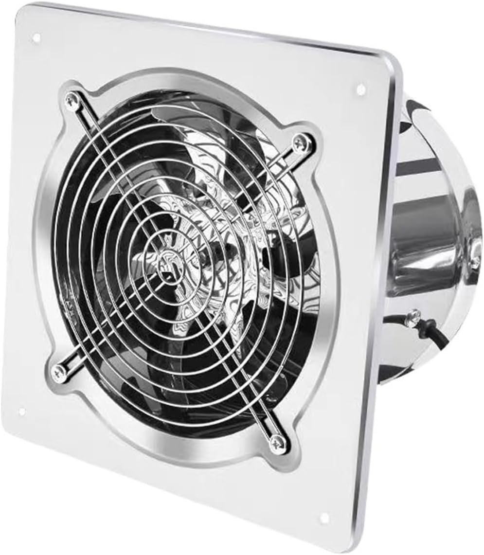 1pcs 8 Inch Direct Supply Axial Fan Exhaust Fan 8‘' Air Ventilation Motor(Stainless Steel,U/K)