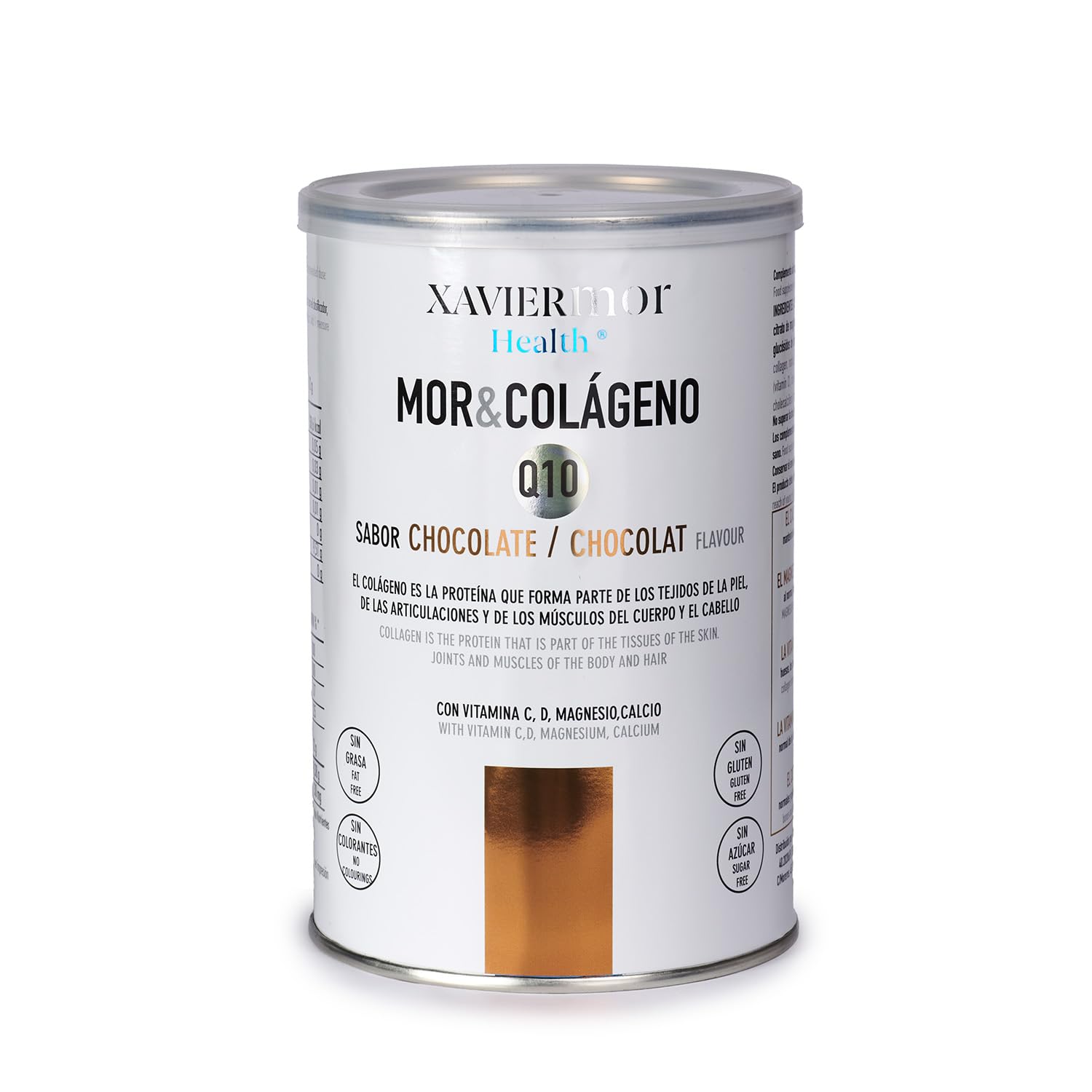 Colágeno + Q10 Chocolate 300 g – Suplemento con Colágeno Hidrolizado, Coenzima Q10, Magnesio, Calcio, Vitaminas C & D – Apoyo para Piel, Articulaciones y Energía Celular