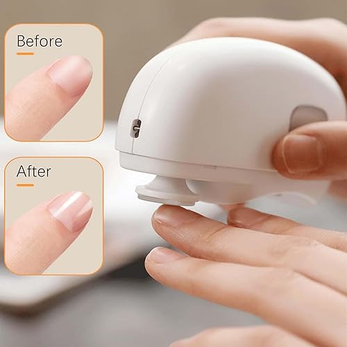 Miniatura 3 de Cortaúñas eléctrico para personas mayores, bebés y adultos, recortadora de uñas inteligente recargable por USB con luz LED y velocidad ajustable,