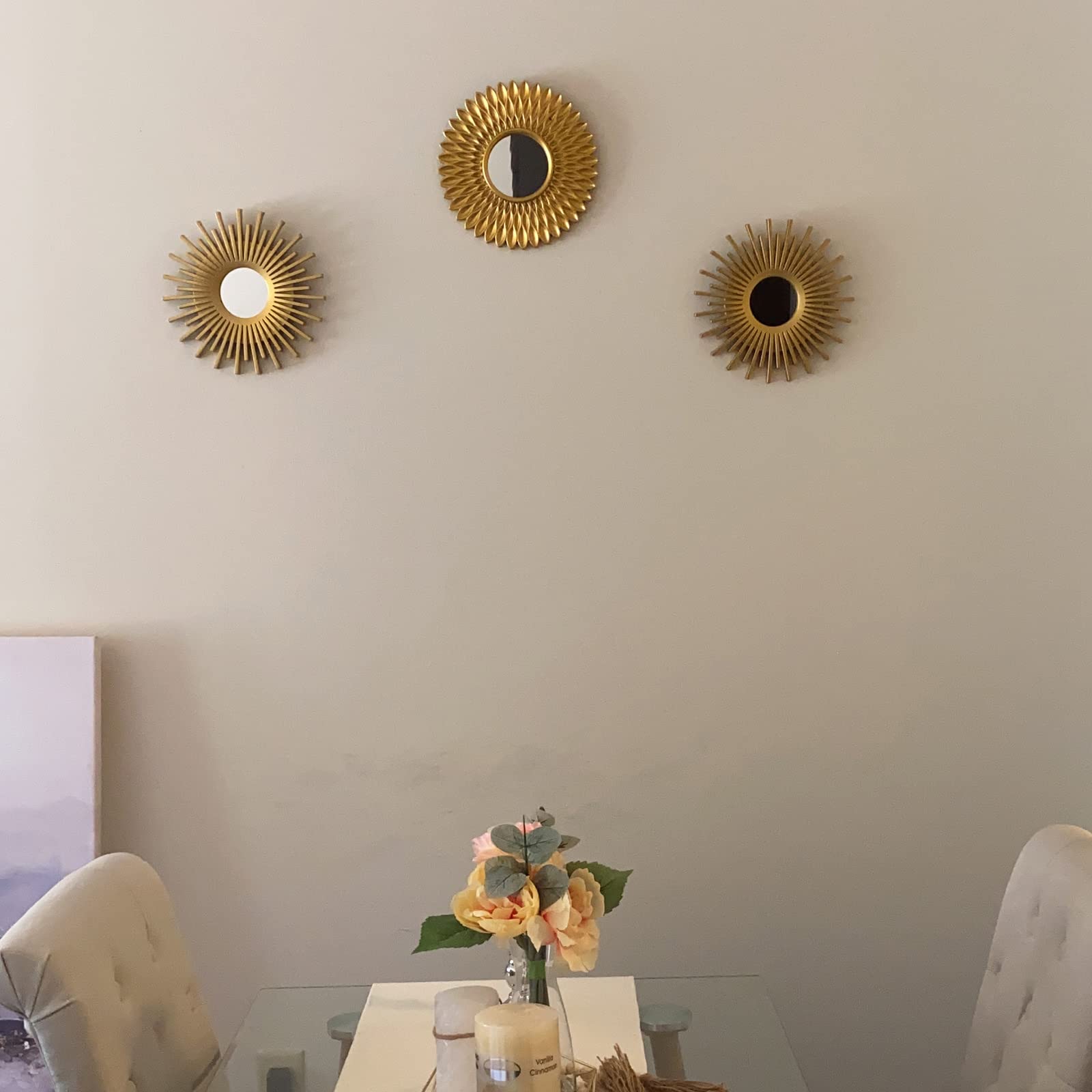Set di decorazioni da parete in oro per camera da letto, bagno, decorazione da parete