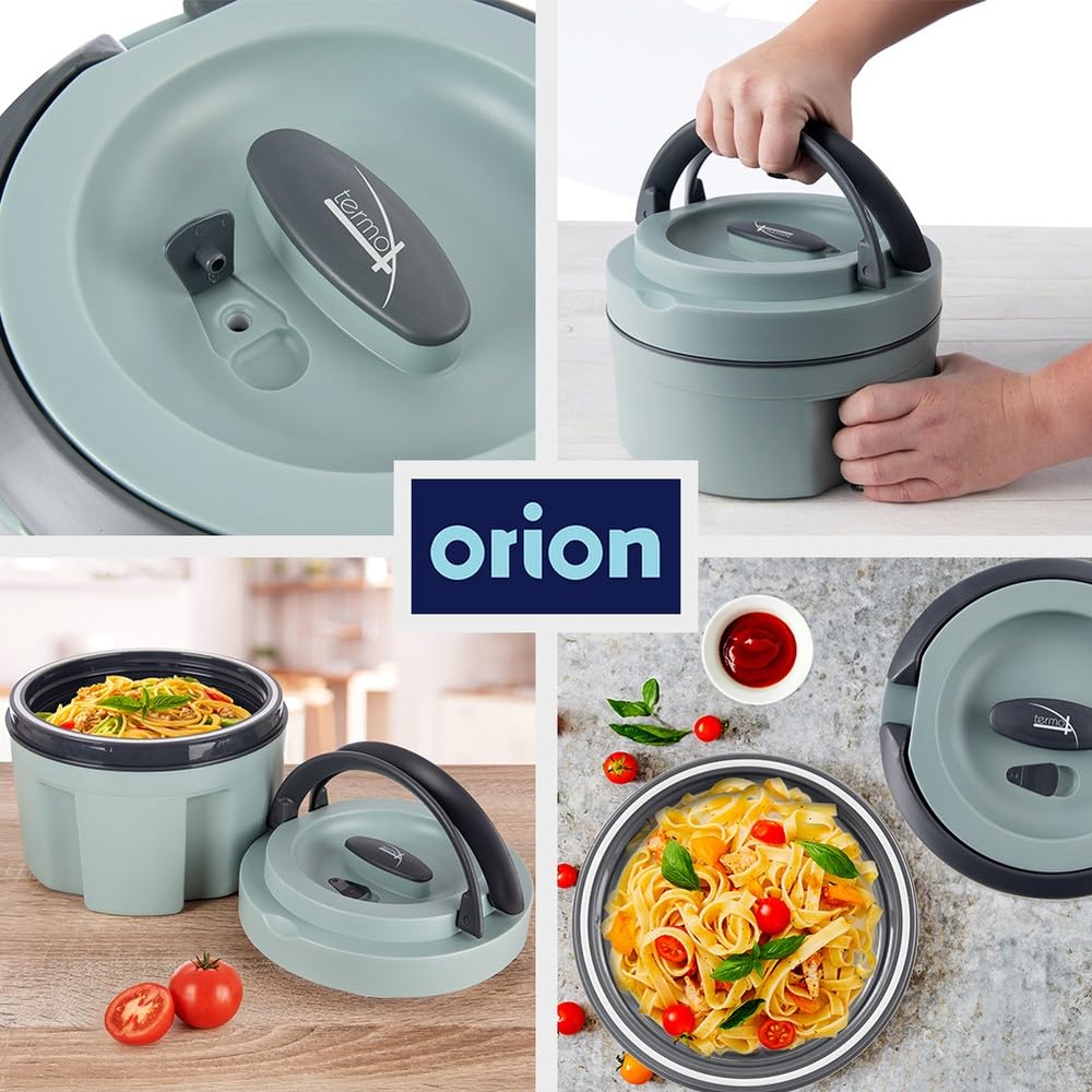 orion group Thermosbehälter Lunchbehälter Thermoschüssel Termo 2,4 L | Thermobox für Mittagessen aus Edelstahl