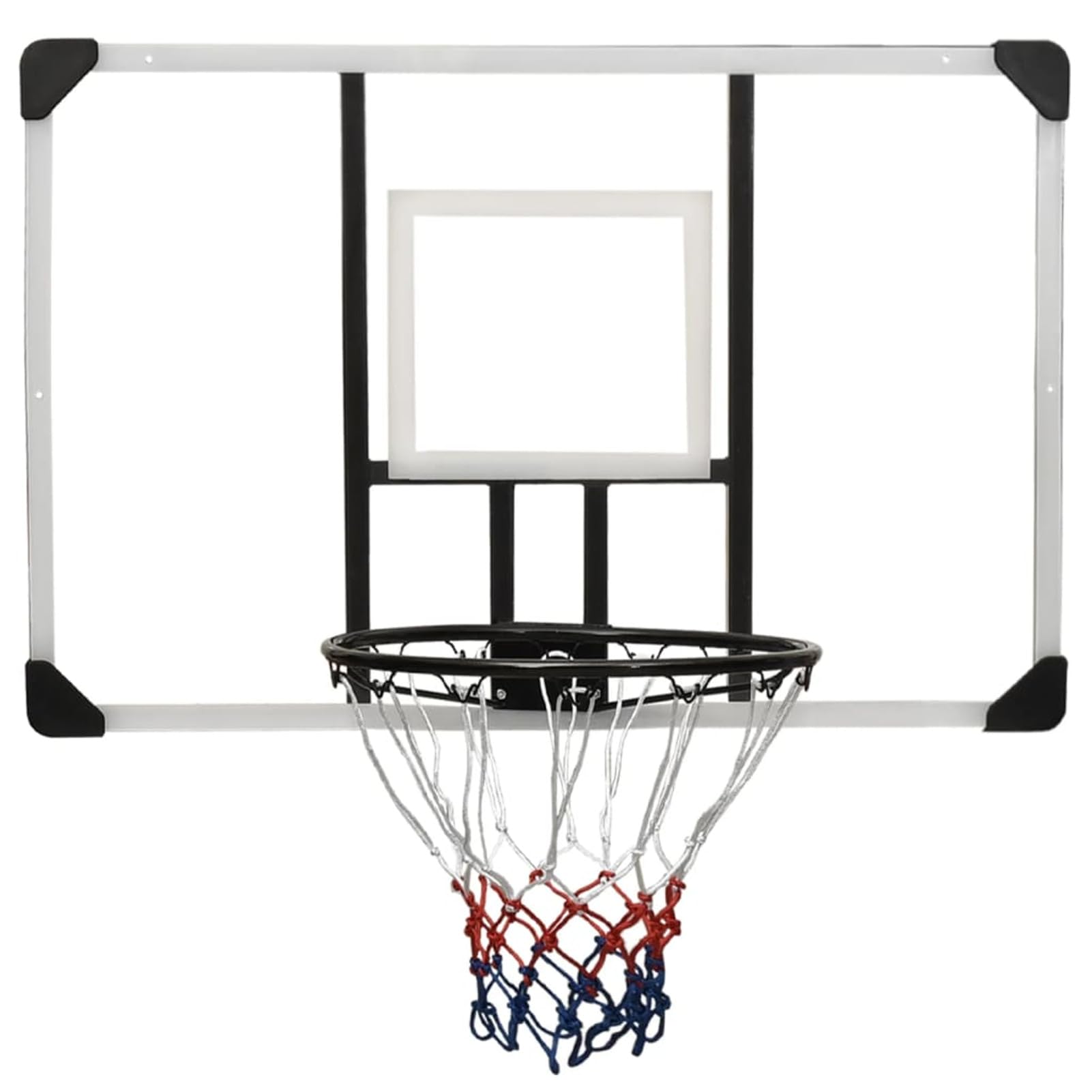 ARKEM Canestro Basket Esterno Portatile,Pallacanestro da Camera Interno con Tabellone,Tabellone Pallacanestro Trasparente 106x69x3 cm Policarbonato