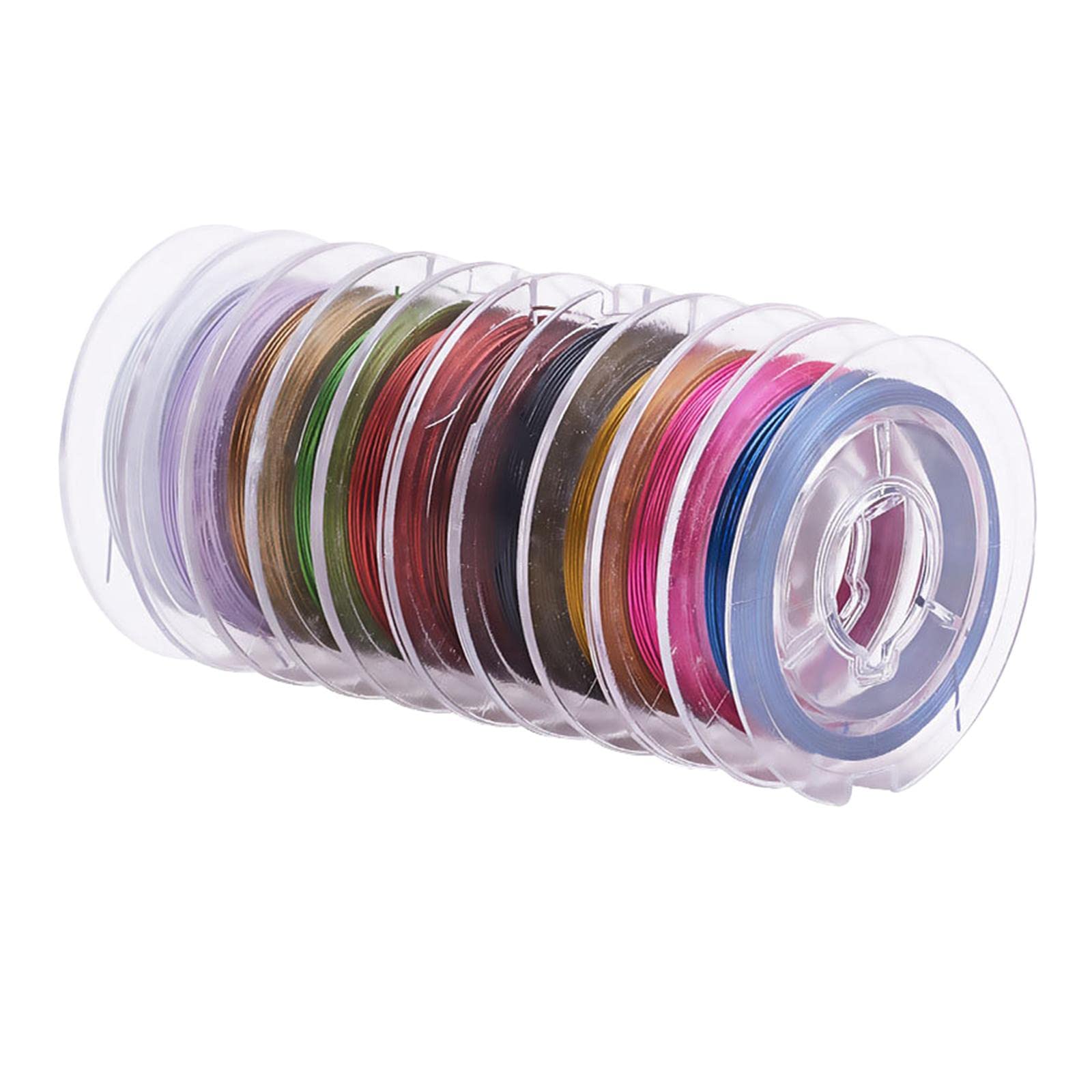 Suammiitstrieadea 10M Tiger Tail 7-Strand Bead Stringing Jewelry Making Beading Wire Multicolor