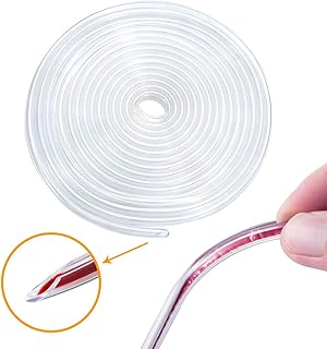 Eytool 16FT Clear Rubber U-Shape Door Edge Protectors for Discreet Car Protection