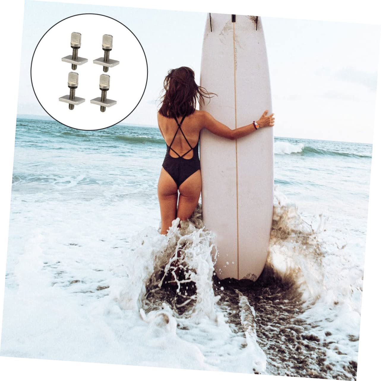 Viti Per Pinne Surf - 3 Pezzi In Acciaio Inox Per Paddle E Surf