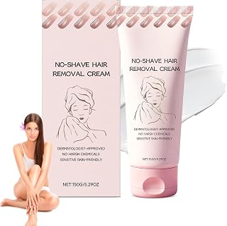 No Shave Hair Removal Cream, No Shave Hair Remover for Women, Fast and Gentle, Moisturizing & Nourishing Formula for Sensitive Skin