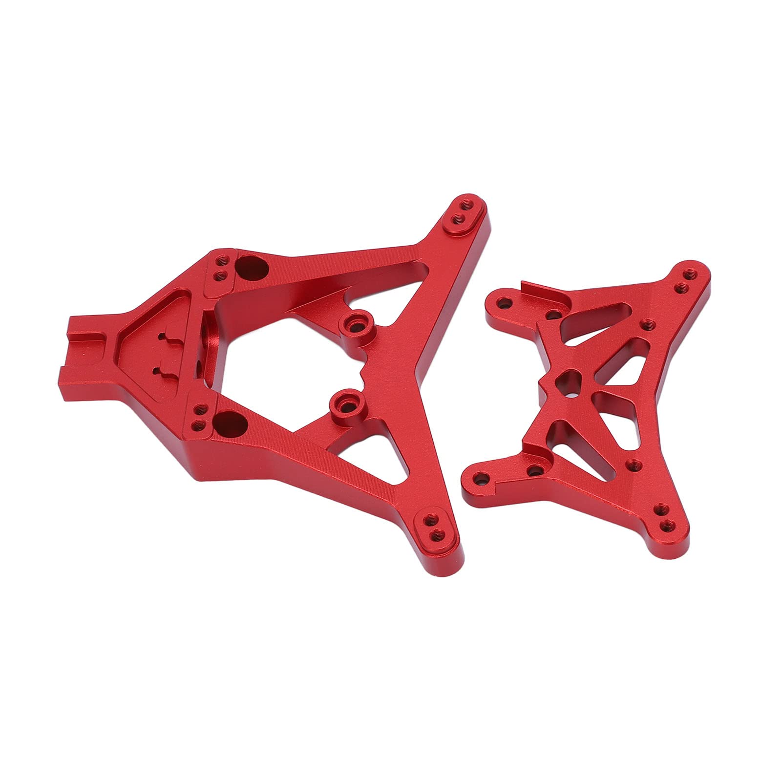 Zestaw przedniego tylnego amortyzatora Części zamienne ze stopu aluminium do LOSI 1/10 22S 2WD RC Car Wysoka wytrzymałość Odporny na wstrząsy Akcesoria do majsterkowania (Czerwony)