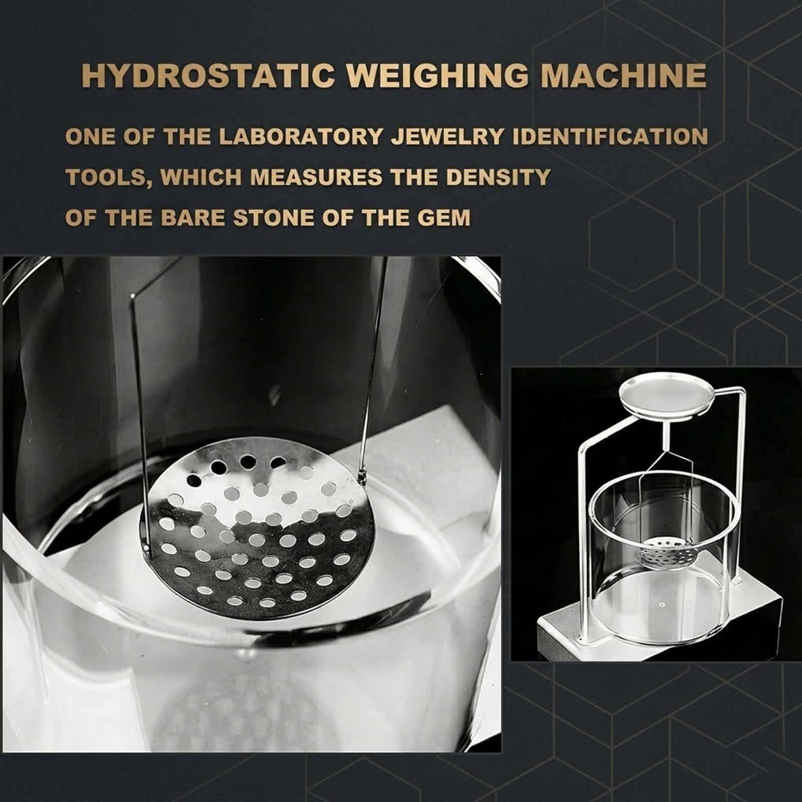 MObyat Kit De Determinación De Densidad De Laboratorio, Marco De Gravedad Específica para Pesaje Hidrostático con Acero Inoxidable, Ensayos No Destructivos, para Muestras Sólidas Y Líquidas,