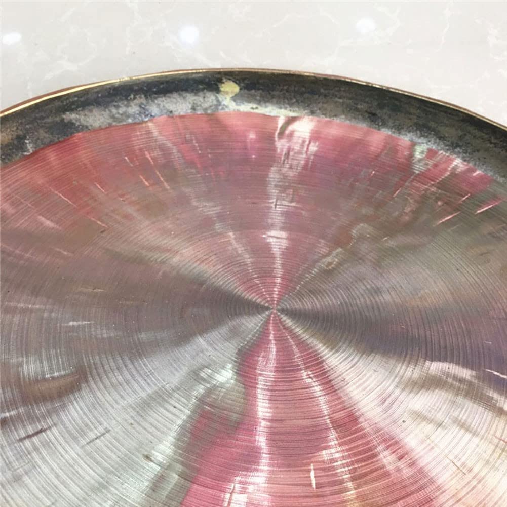 Gong Tibetano Instrumentos Musicales platillos La selección Hecha a Mano auténtica de Gong de Viento de 30-40 cm es Muy Adecuada para la Terapia de Sonido Familiar u Oficina(Color:33cm,Size:)