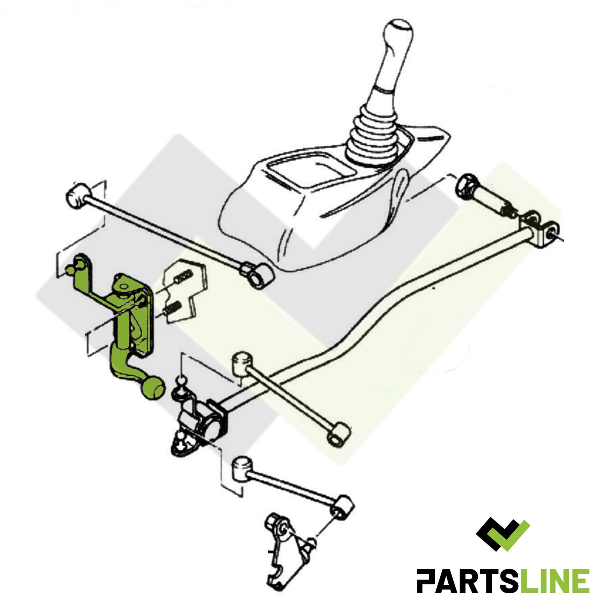 Partsline Tringlerie Module de Levier de Boite Sélecteur de Vitesse compatible avec AX SAXO et 106 I II - 2449.65