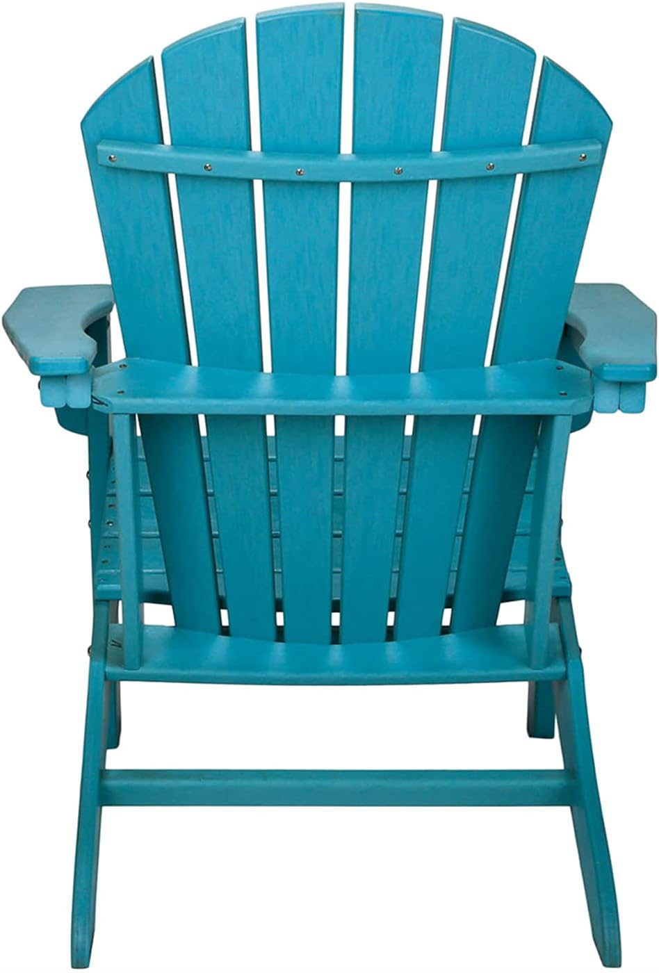 UV Protected HDPE Indoor and Outdoor Adirondack Plastic Lounge Patio Porch Deck Beach Chair for Kids and Adults, Turquoise