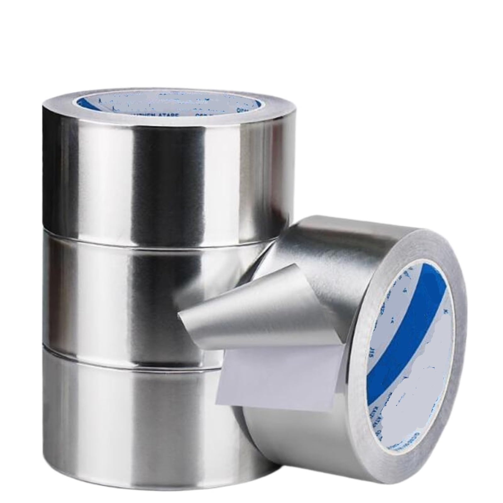 Cinta térmica de aluminio, Cinta de Papel Aluminio, Alta Temperatura, Autoadhesiva, a Prueba Fugas, 10-200mmx20mx0.08mm(150mmx20mx0.08mm)