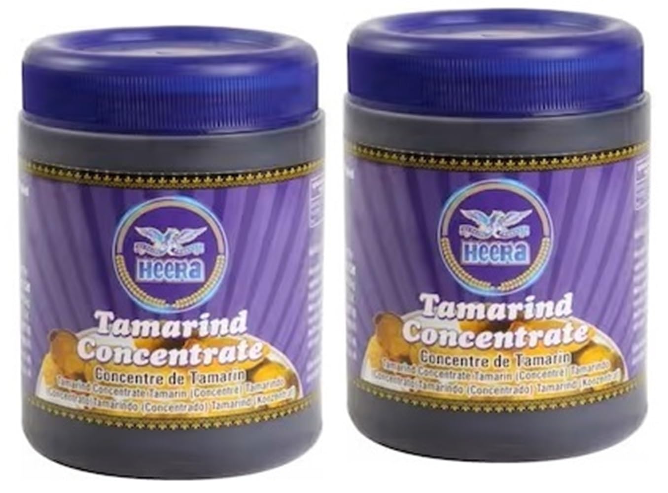 2 pasta de tamarindo 100% natural, 200 g