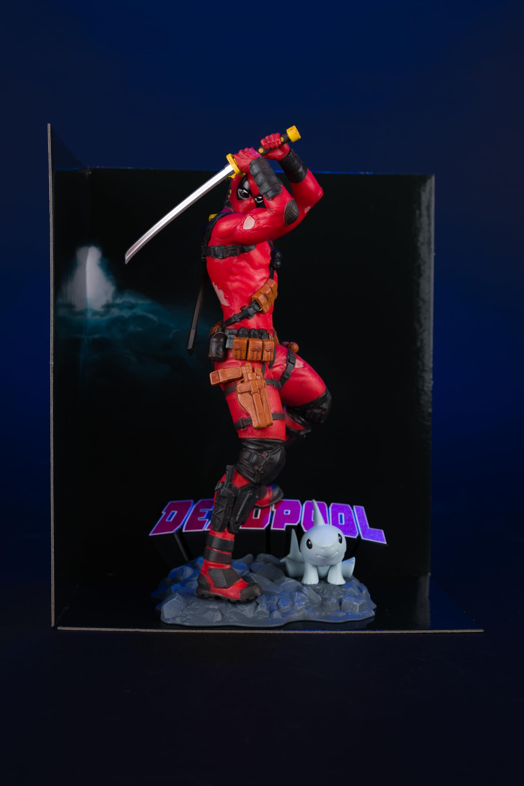 McFarlane Toys - Marvel Deadpool - Coleccionable a Escala 1:10 con Escena (Deadpool #1)