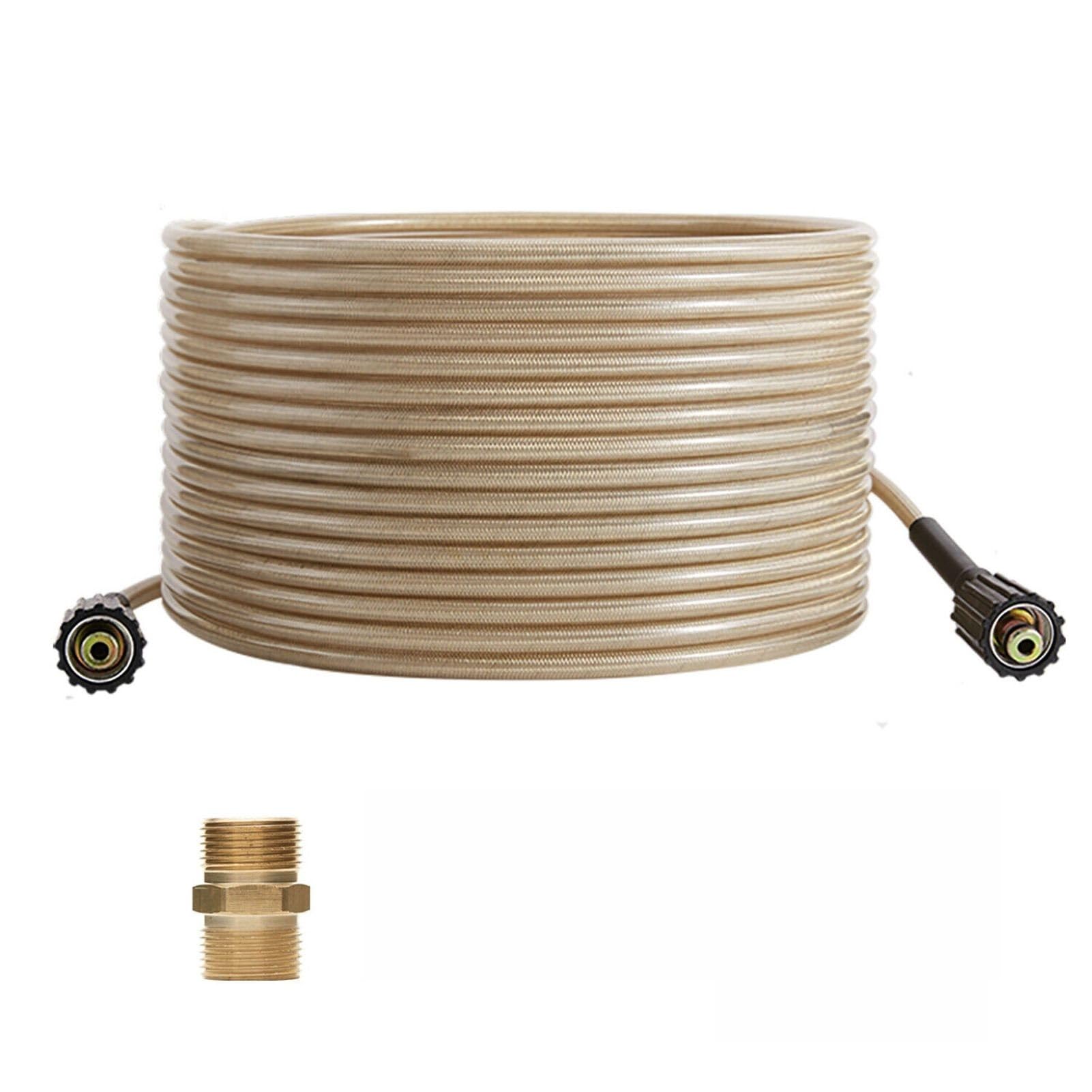 Tubo per idropulitrice ad alta pressione da 5000PSI di estensione ricambio con connettore M22 e adattatore antiaggrovigliamento