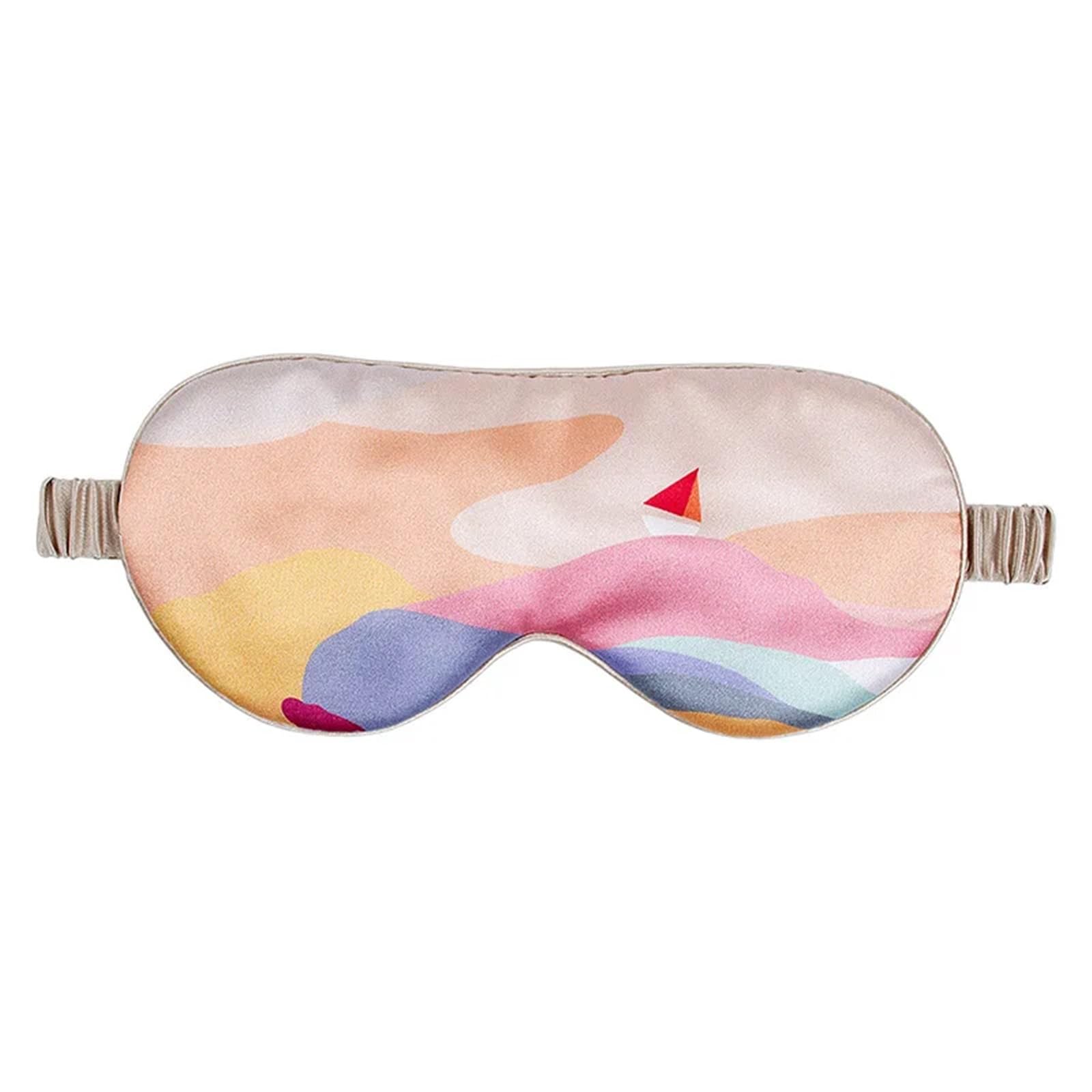 Masque de Sommeil Masque de Sommeil en Soie, Doux, Couverture for Les Yeux, Bandeau réglable for Femmes et Hommes, Voyage à Domicile, Sieste Nocturne(Color5)