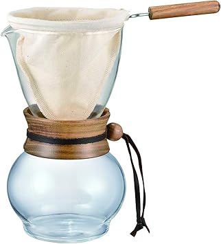 Hario Woodneck Drip Pot, 480ml, Dark Wood