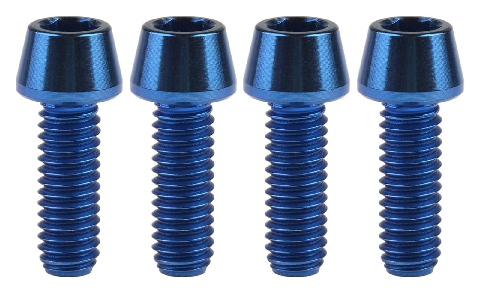 DWAMMEBRS Bolt M6x16mm Taper Allen Ti Screw For Bike Brake Pack Of 4(Blue)