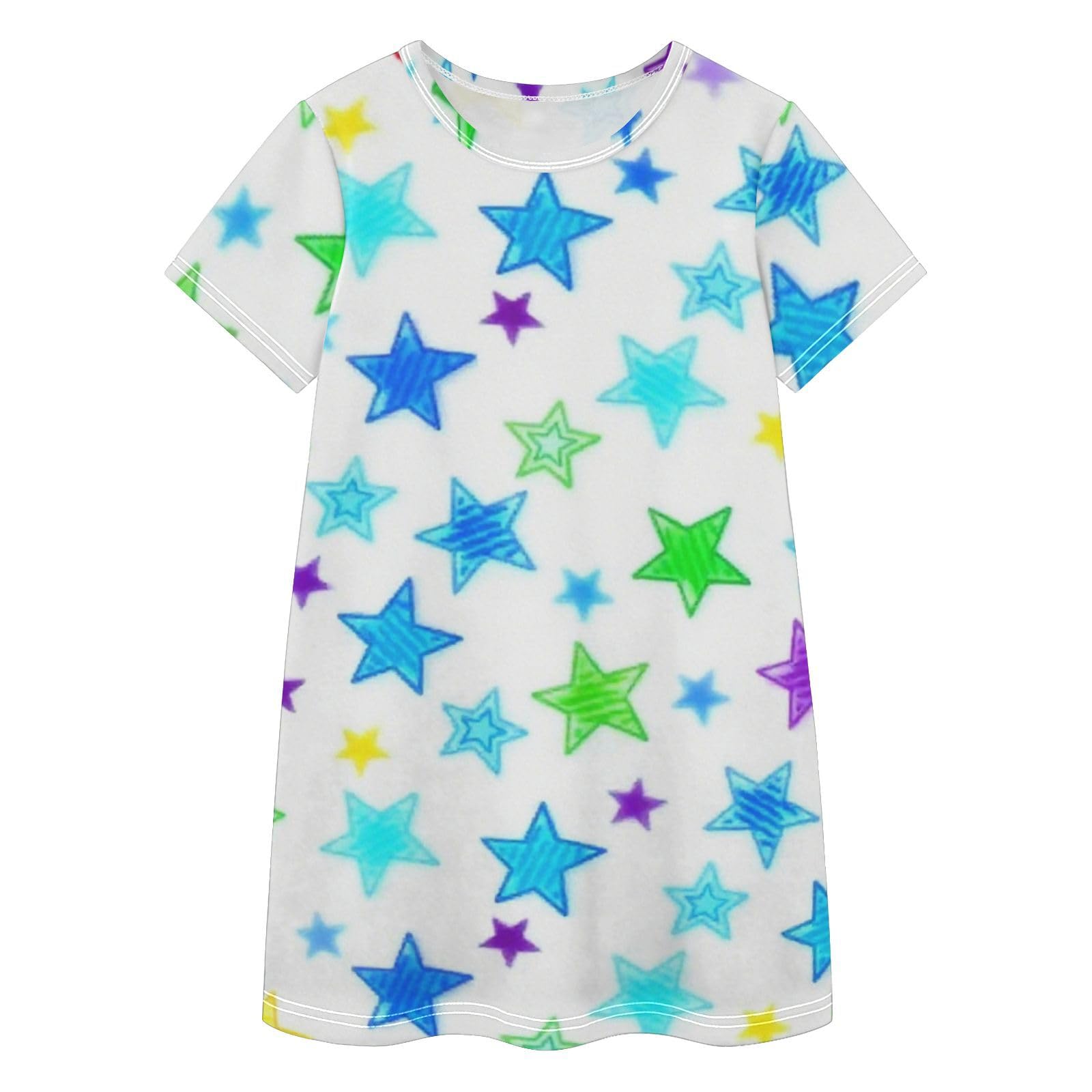 Vestido de verano para niñas de 2 a 8 años en tela natural 8