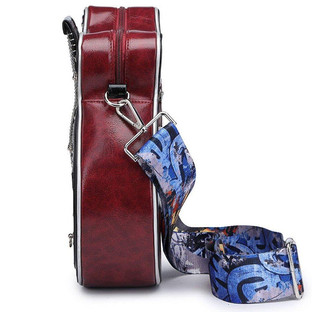 Bolso Bandolera con Forma De Guitarra para Mujeres Y Hombres, Bolso De Hombro De Piel Sintética, Bolso De Mano, Regalo para Guitarra