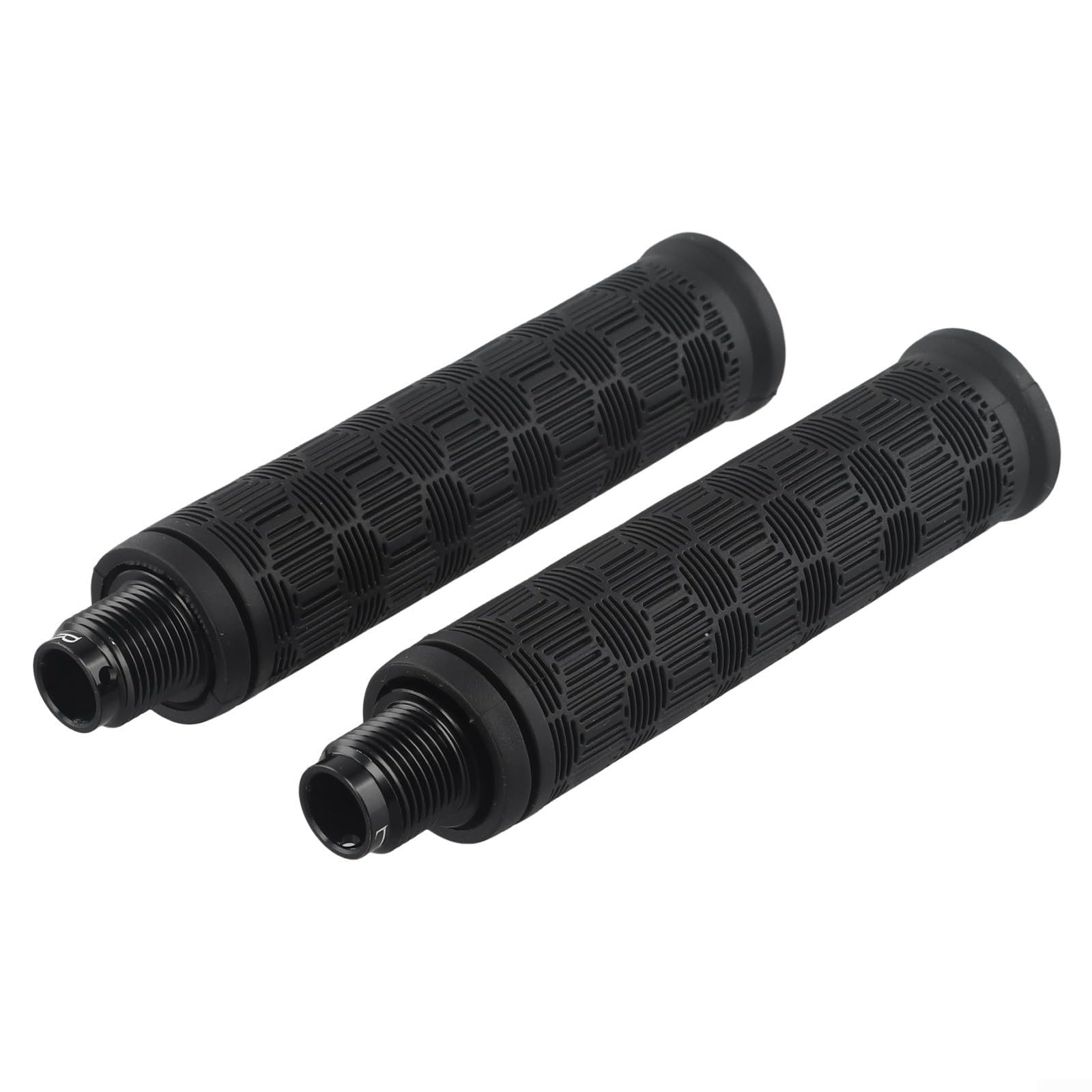 Paire De Poignées Antidérapantes SMZhomeone Pour Trottinette HX X7/X8/X9 – Alliage Alu + Caoutchouc, 143x33mm, Intérieur 22mm
