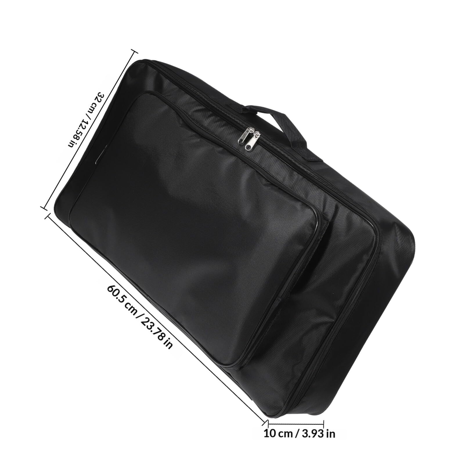 FOMIYES Guitar Effect Pedalboard Storage Bag Black Zipper Pouch Pedalboard Carry Case Compact Lightweight for Electric Guitar Effects Pedals Suitable for Outdoor Performance