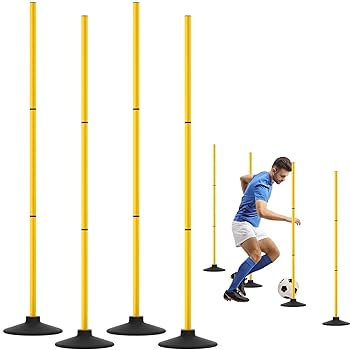 アジリティポール Amazon.co.jp: サッカーアジリティポール5本セット、ゴム製